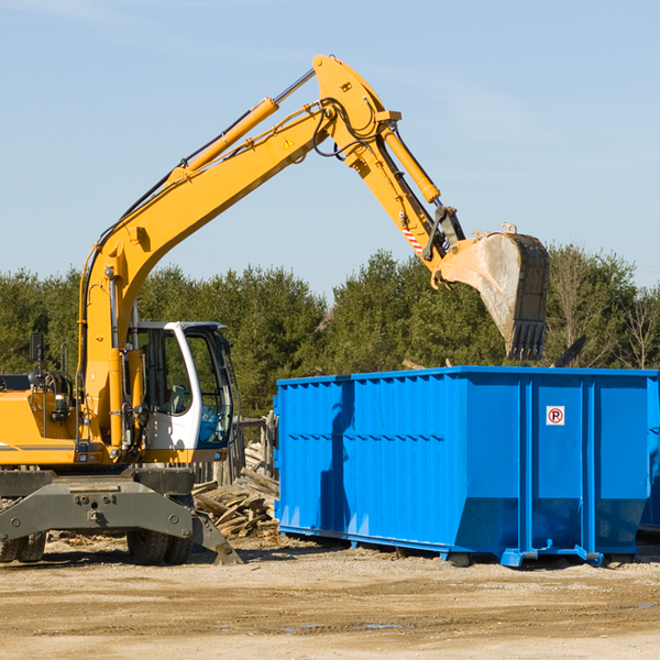 are there any restrictions on where a residential dumpster can be placed in Winslow IN